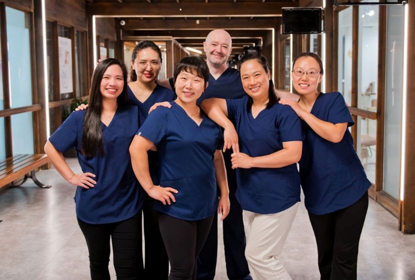 Acupuncture and massage therapy staff in Winnipeg clinic